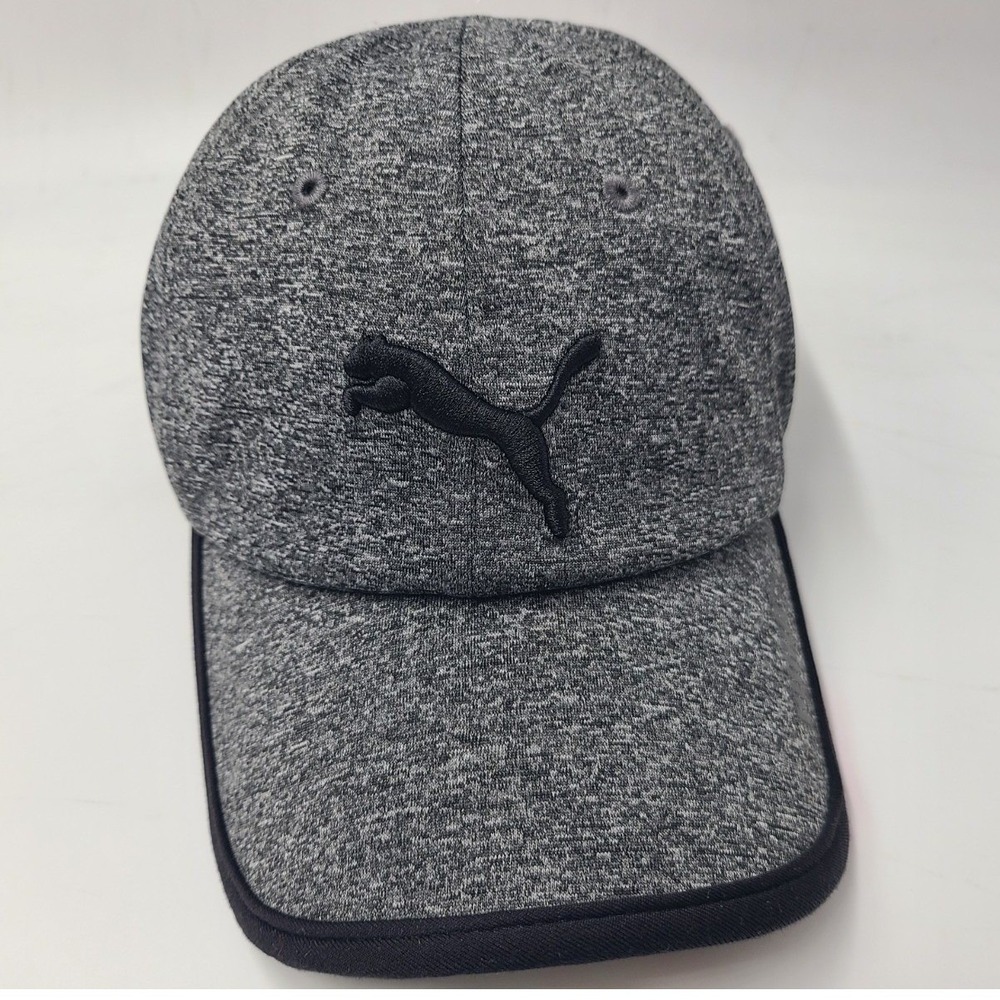 Puma Adjustable Hat Cap Polyester Blend Golf Tennis Casual Men Women Gray‎ Black